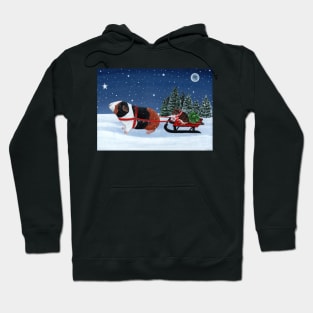 Guinea Pig Pulling Sleigh Hoodie